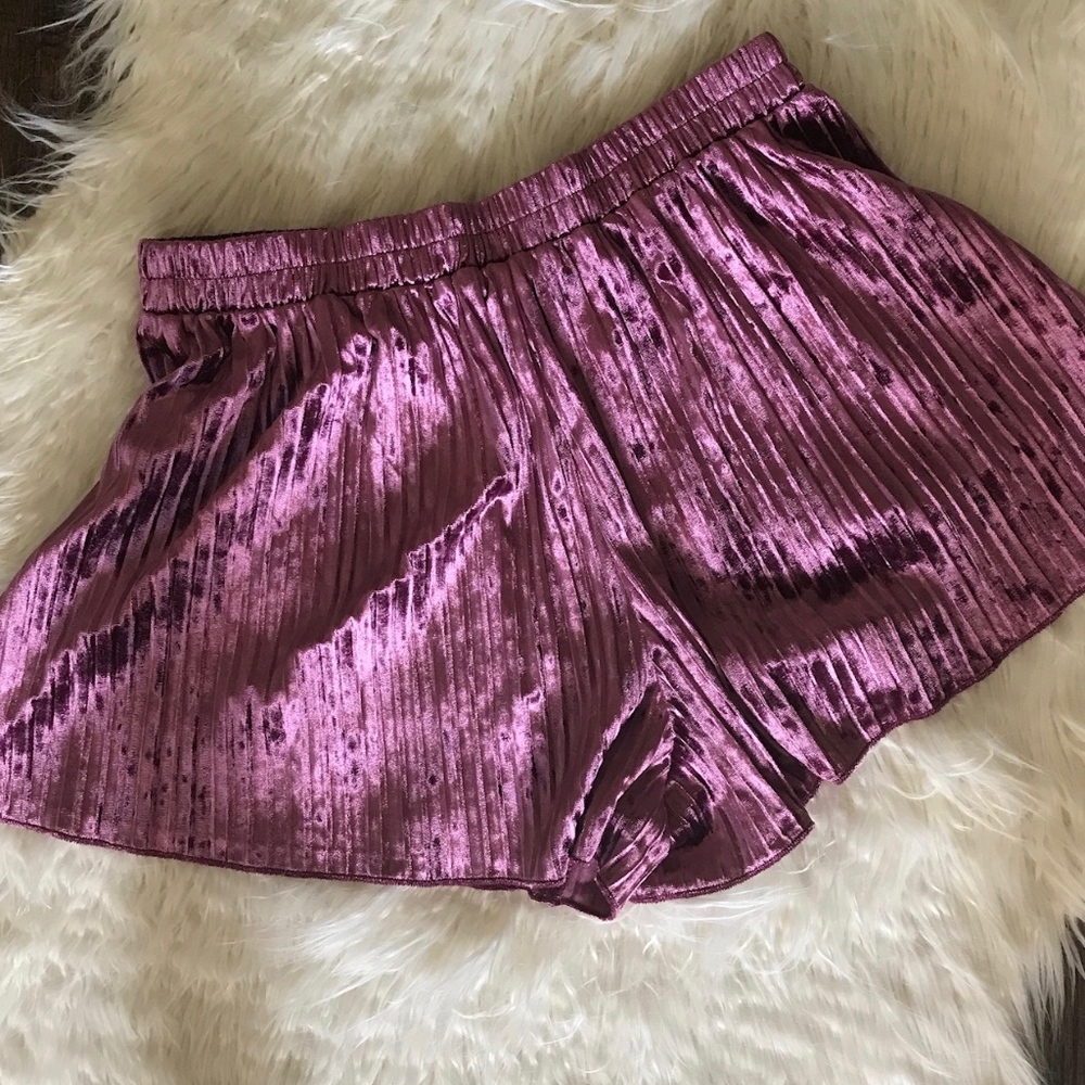 Metallic Pink Shorts